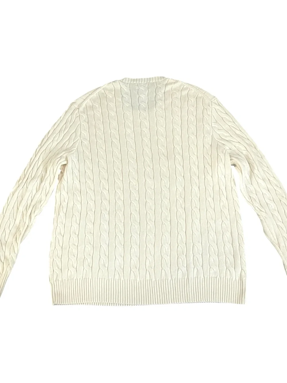 Polo Ralph Lauren .| Mens Cotton Ivory Cable knit Sweater Sz 3XLT